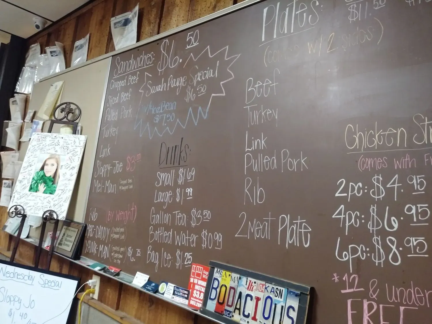 Bodacious Bar-B-Q Menu | Tatum, TX | Checkle