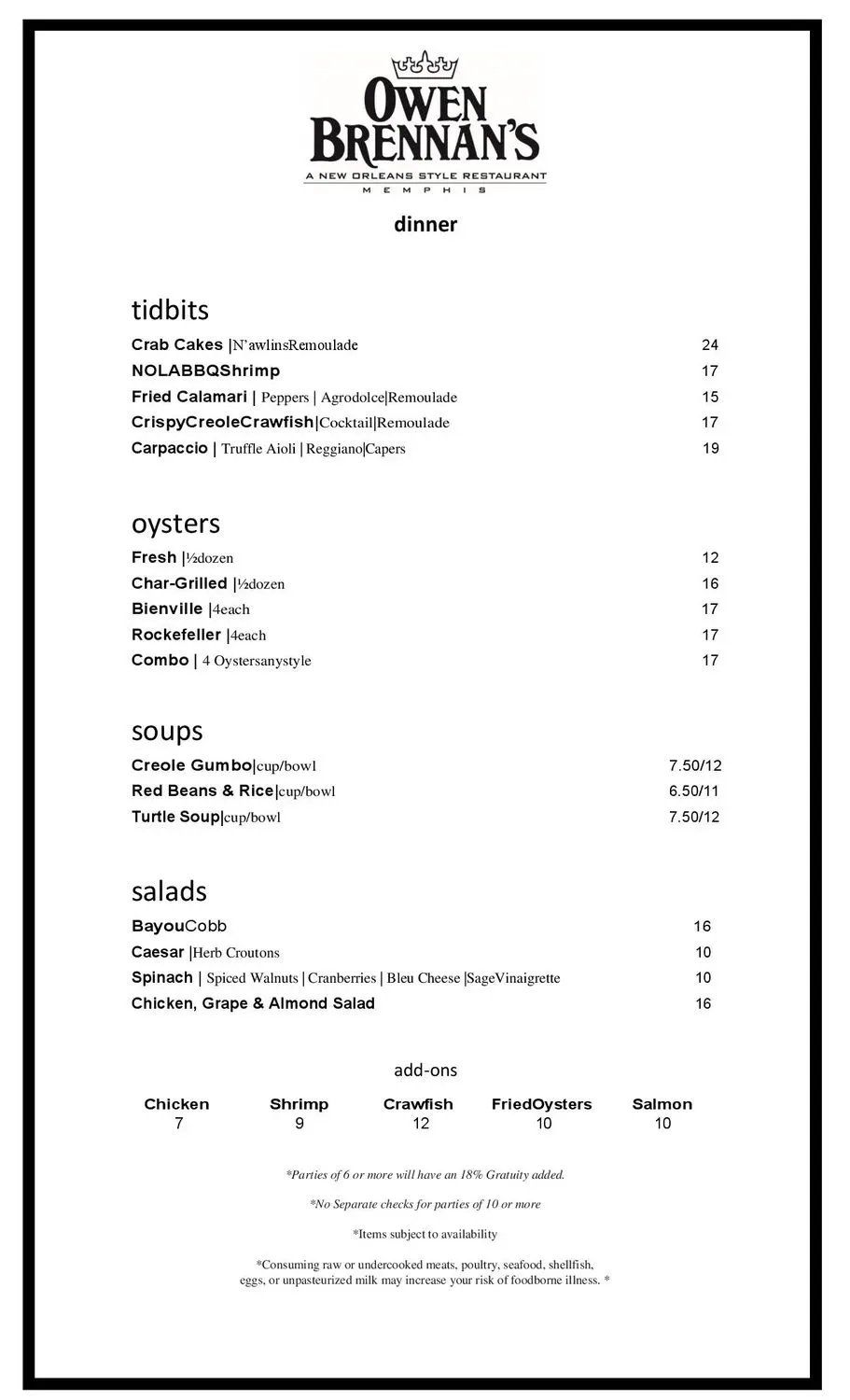 Menu 6