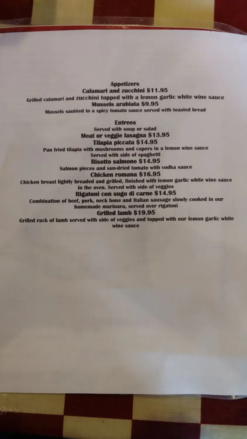 Menu 5