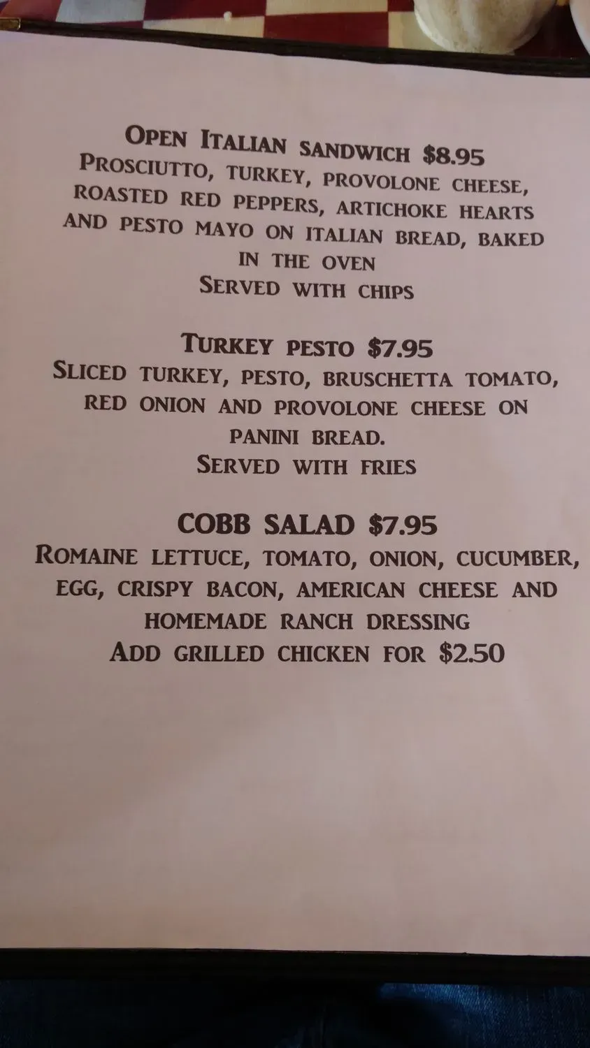 Menu 4