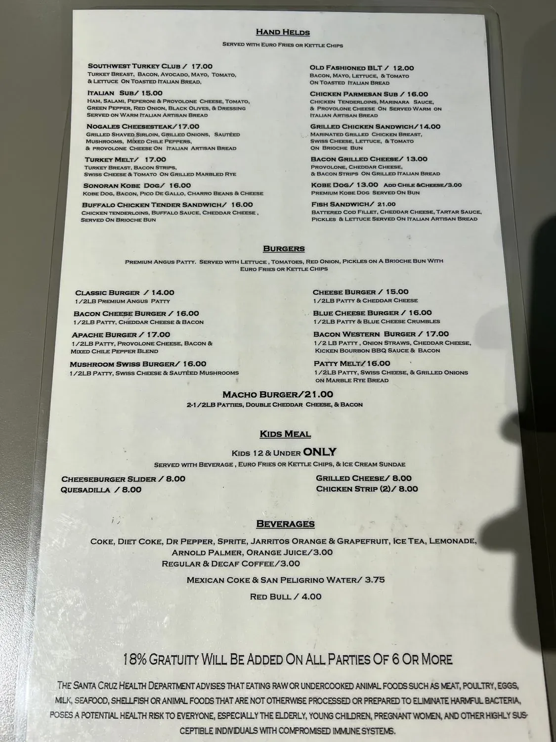 Menu 3