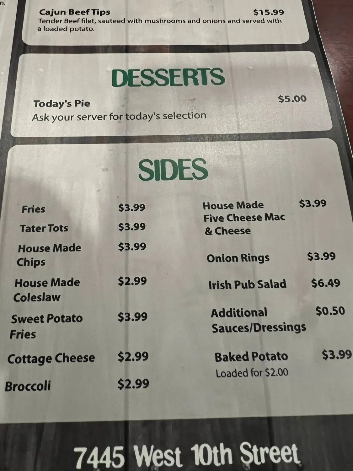 Menu 4