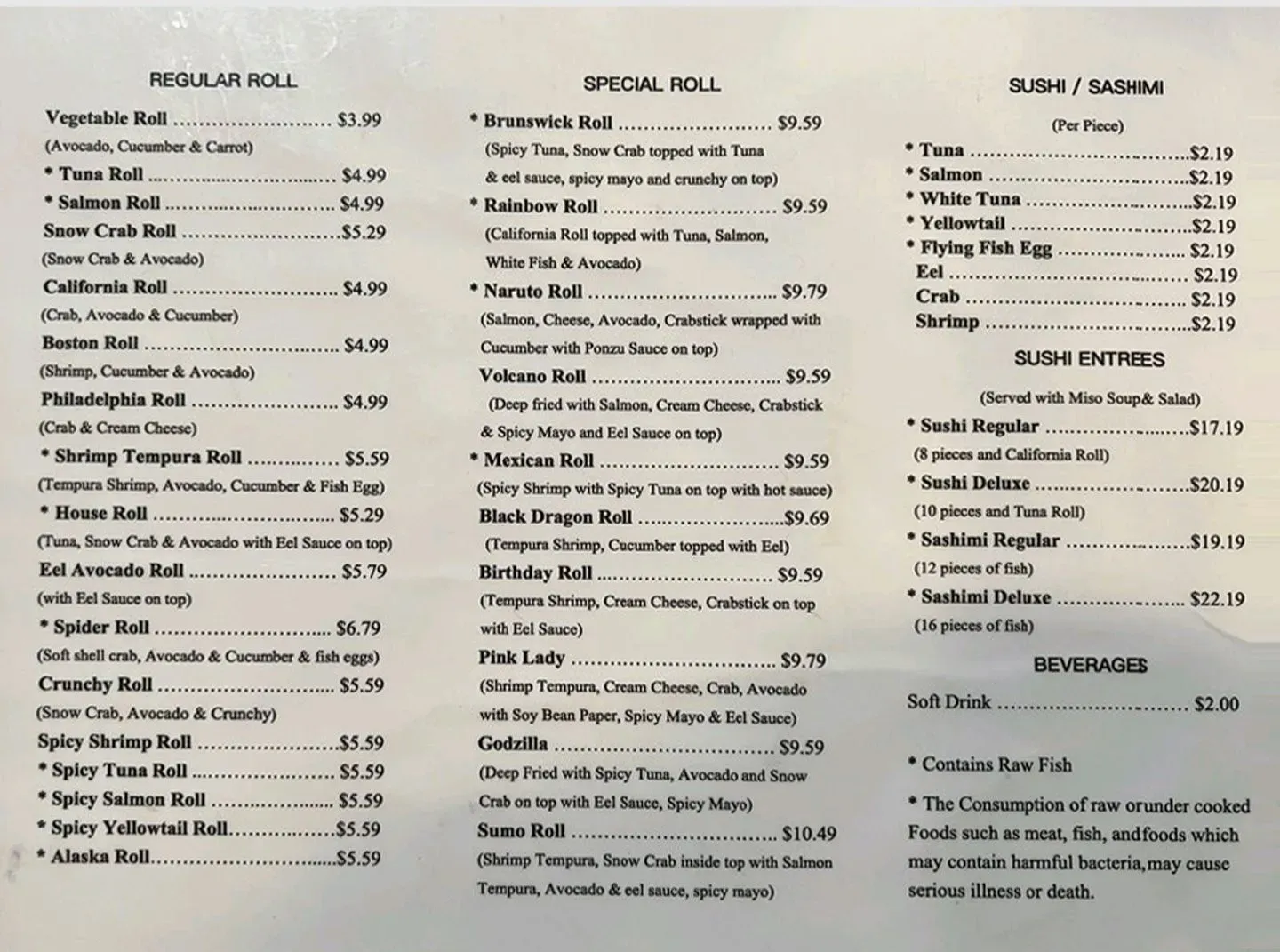 Menu 1