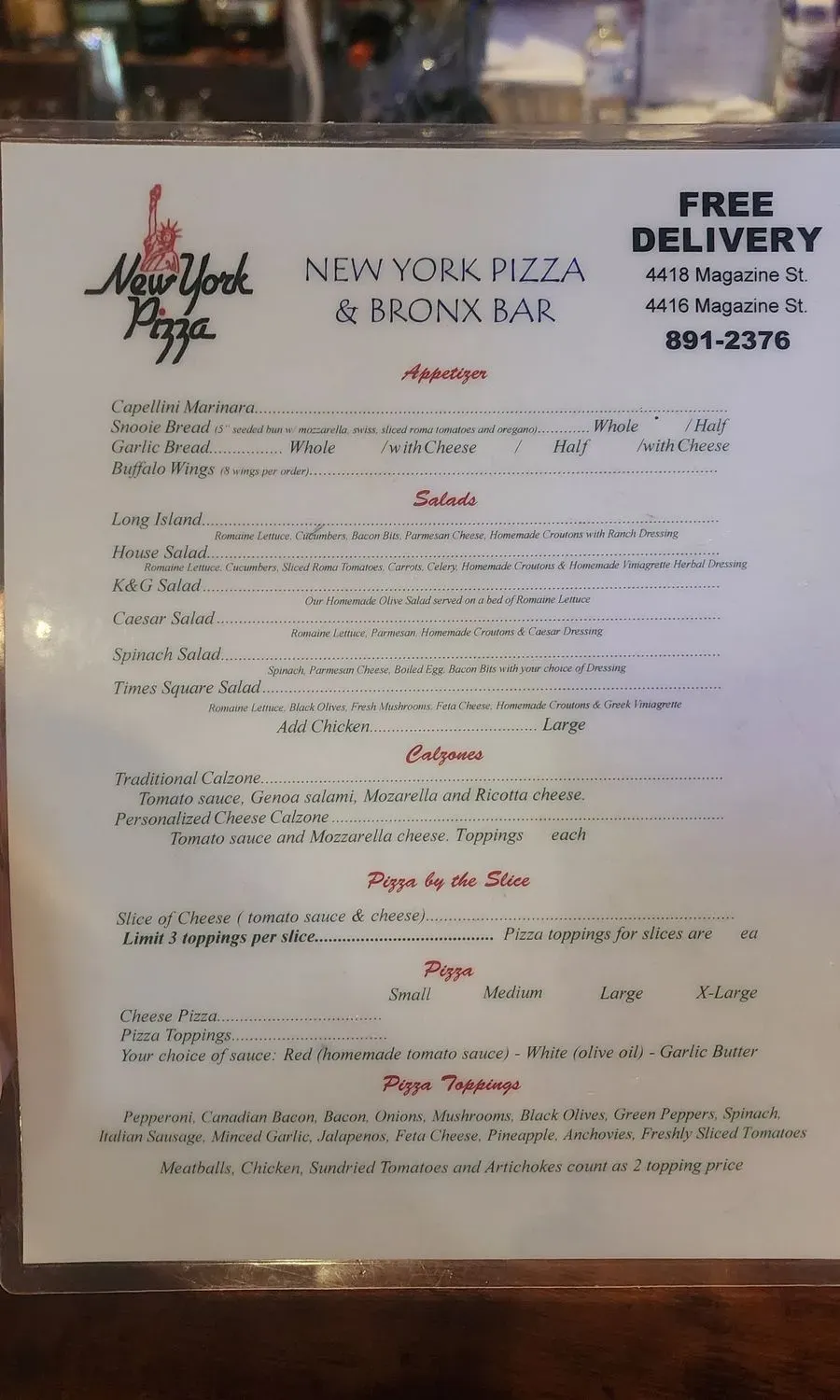 Menu 2