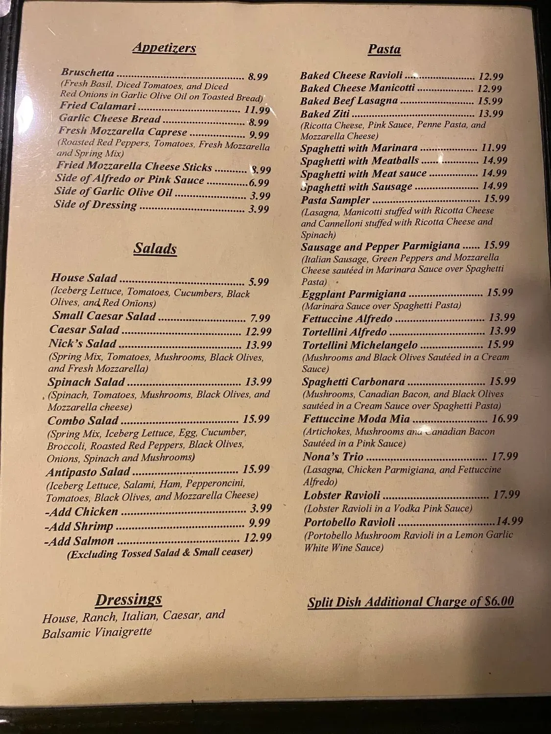 Menu 1