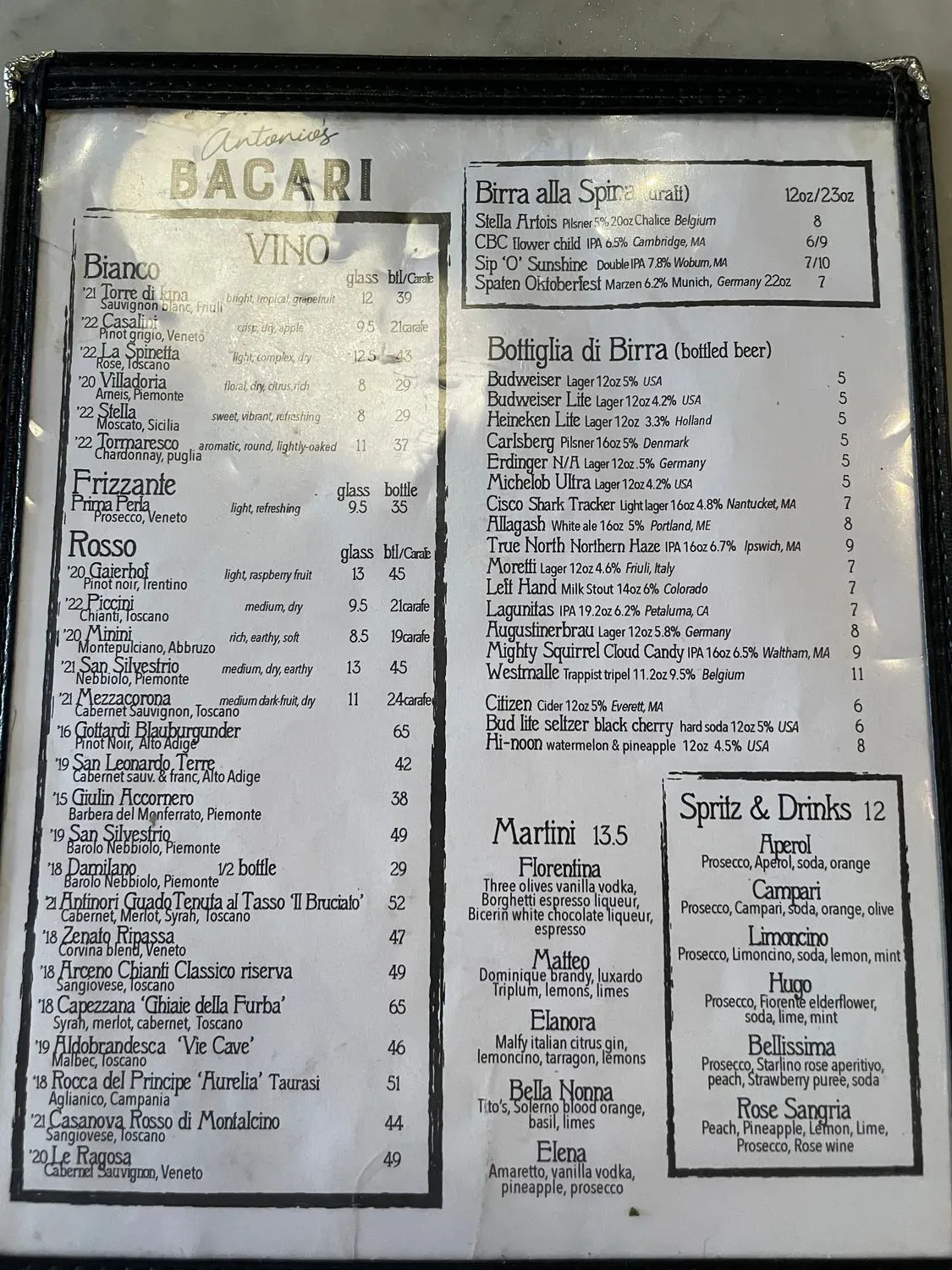 Menu 1