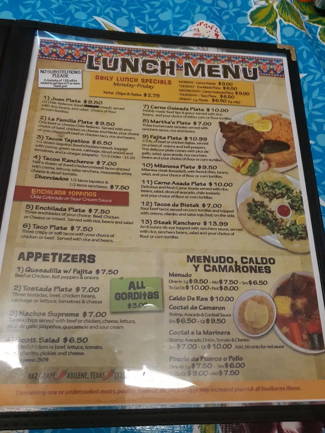 Menu 2