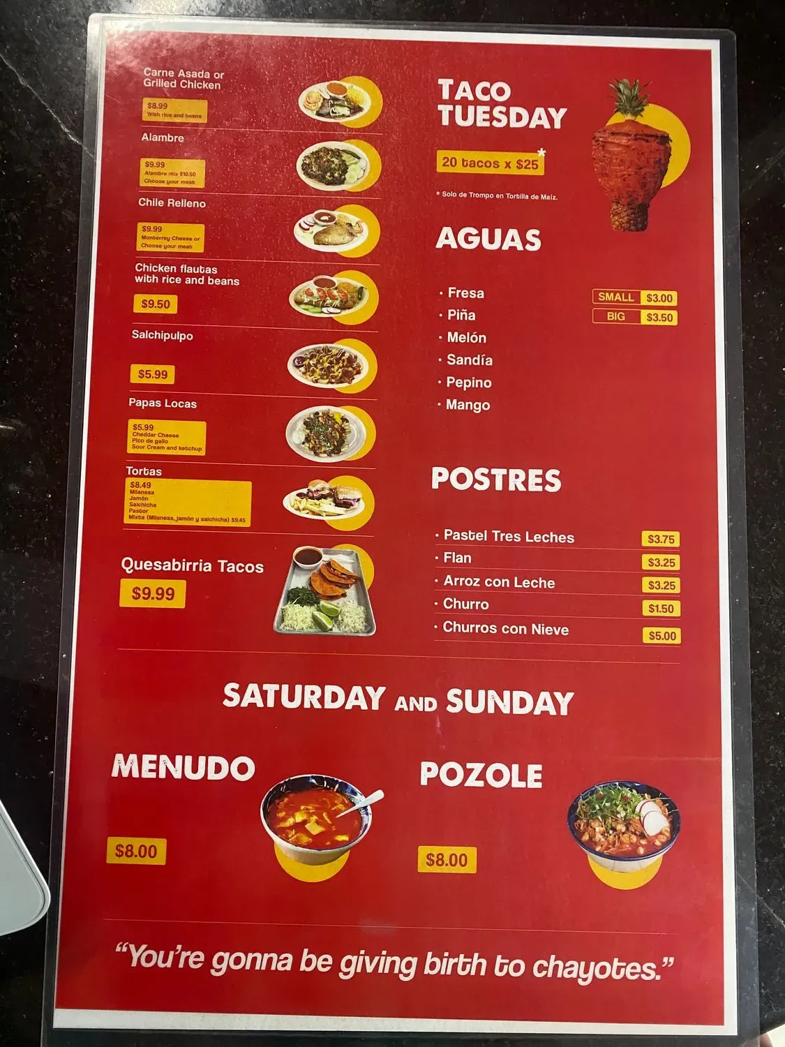 Menu 1