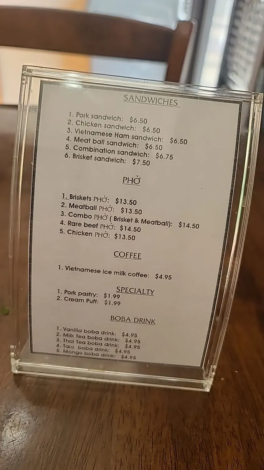 Menu 1