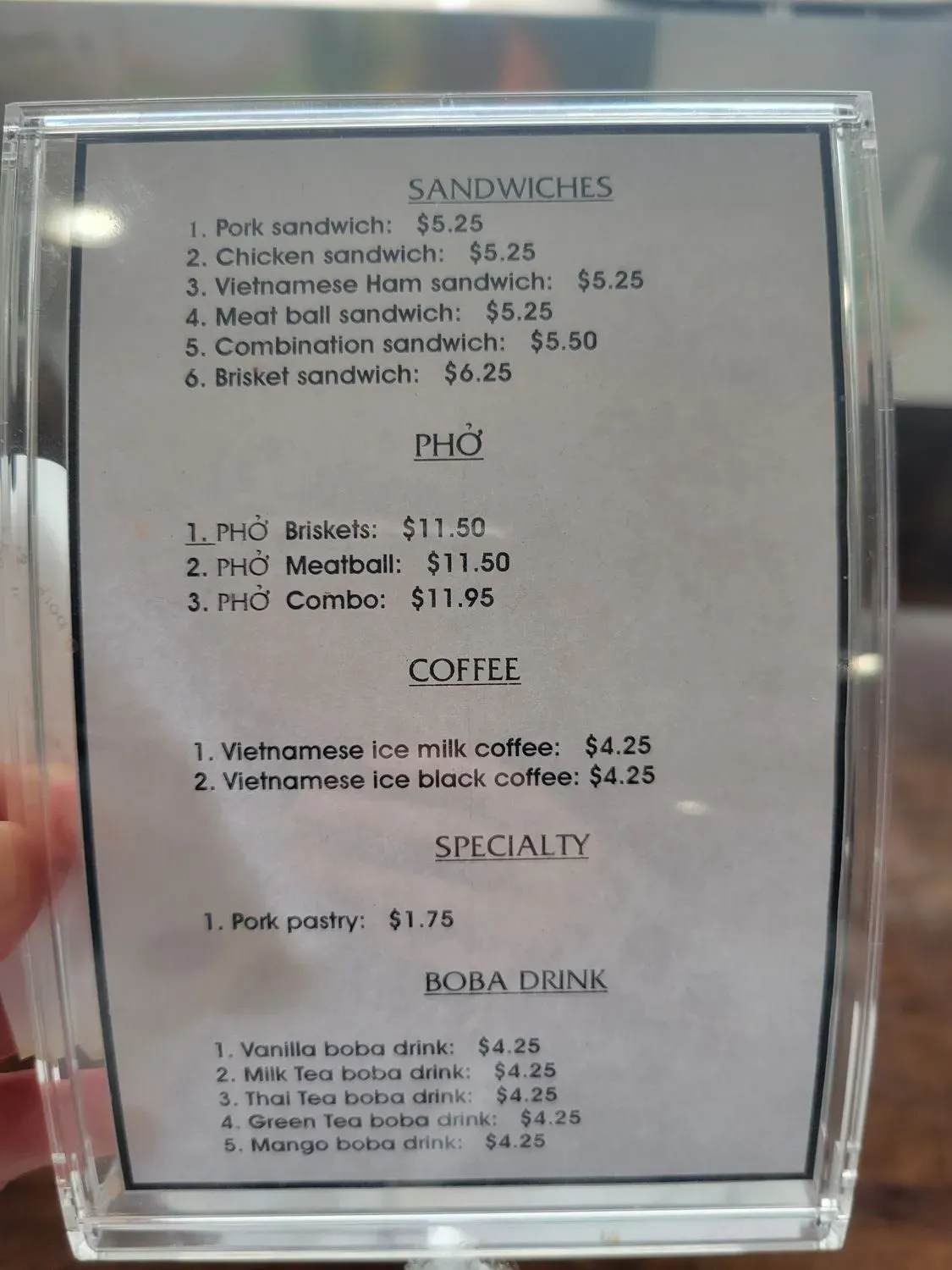 Menu 5