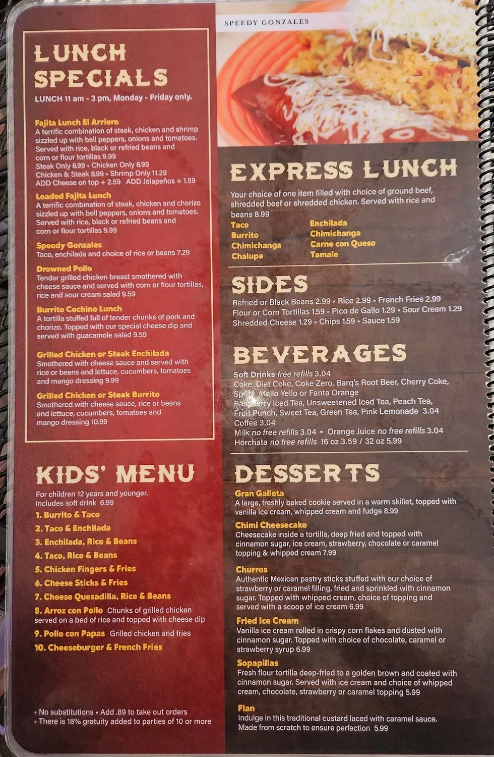 Menu 1