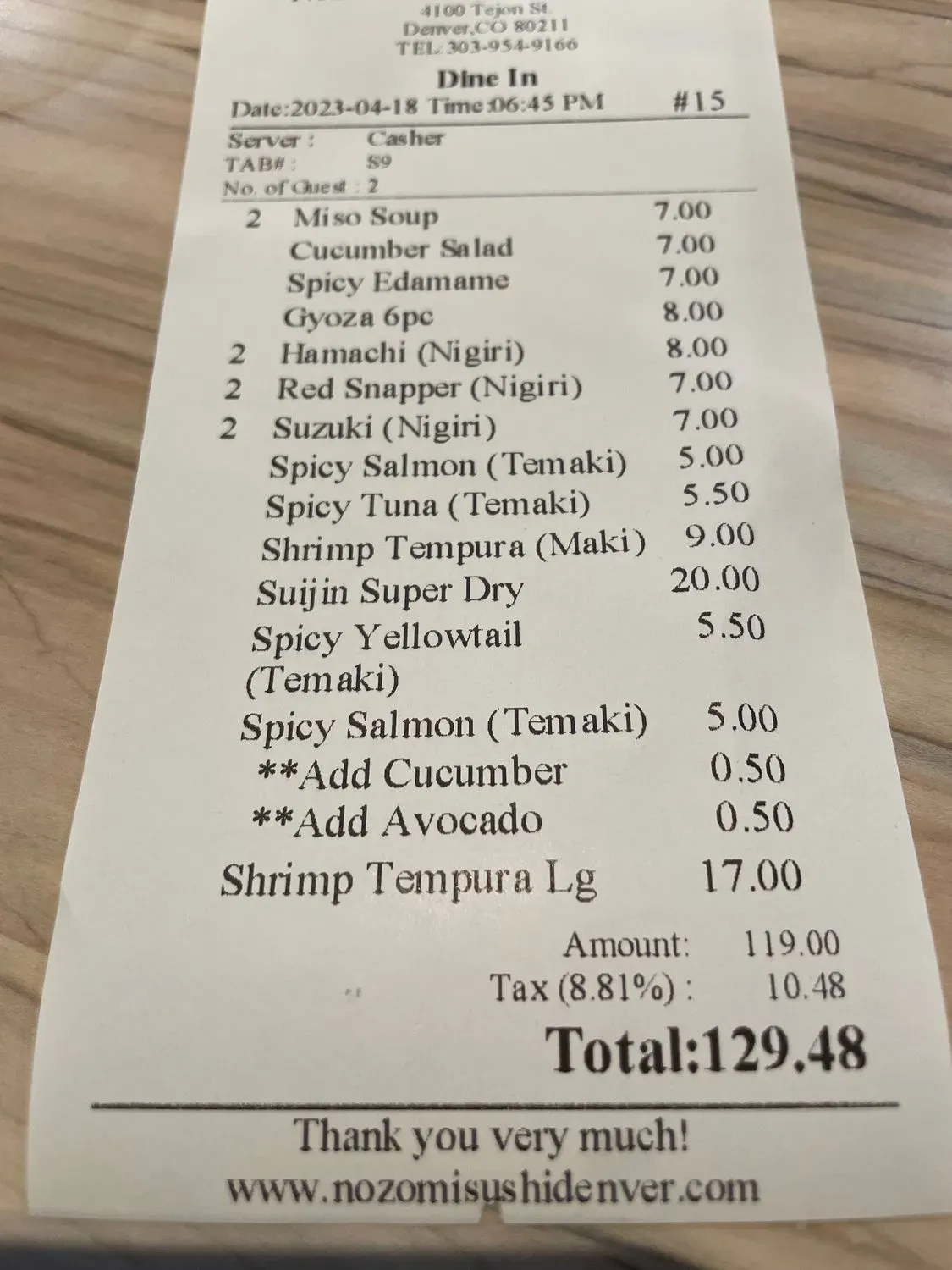 Menu 3