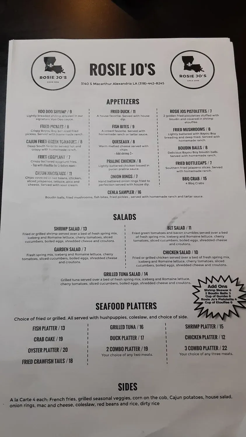 Menu 5