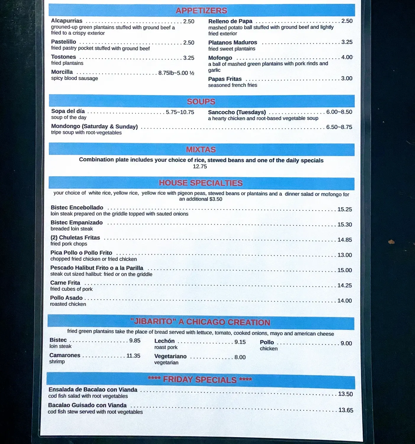 Menu 4