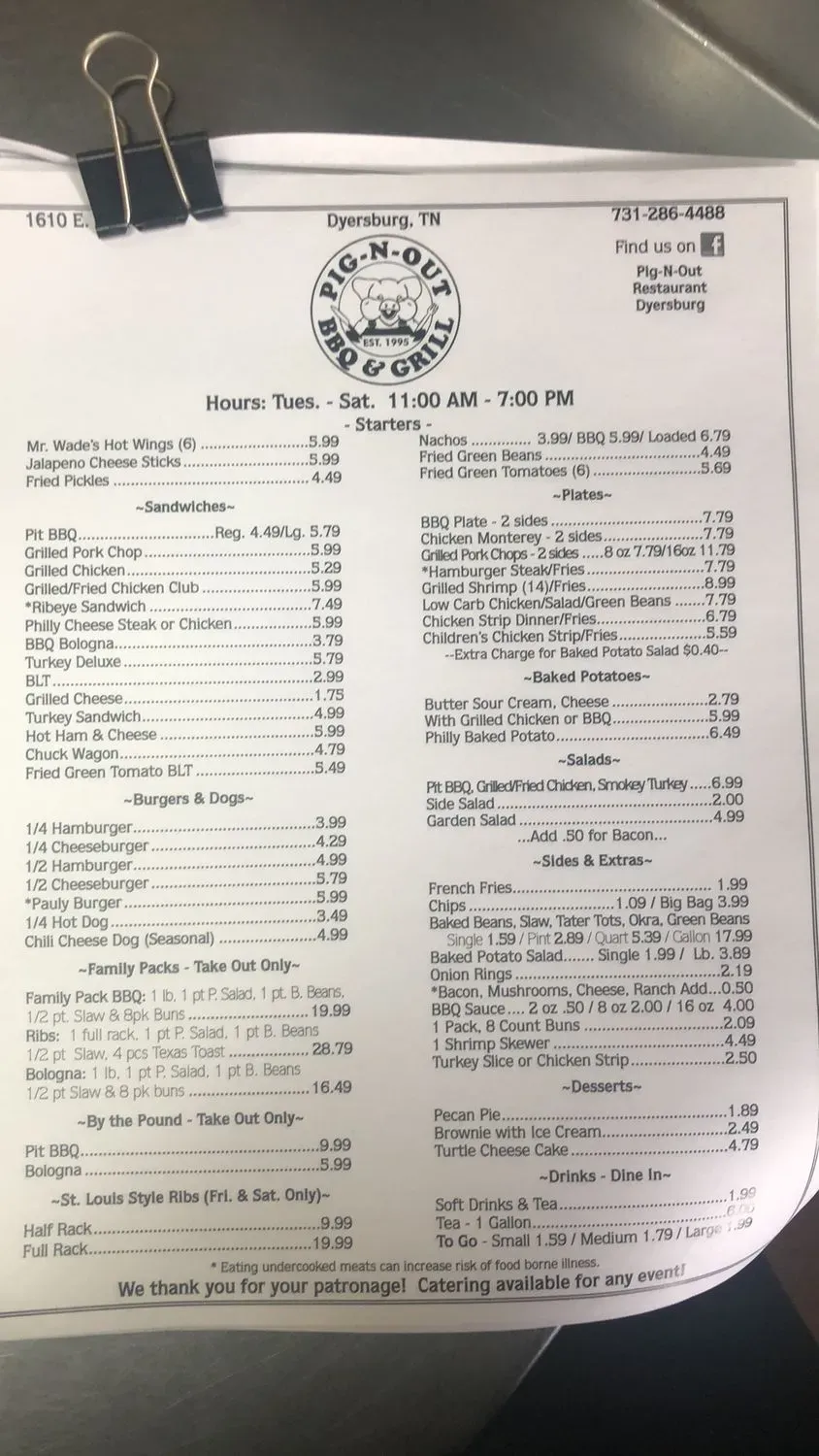 Menu 1