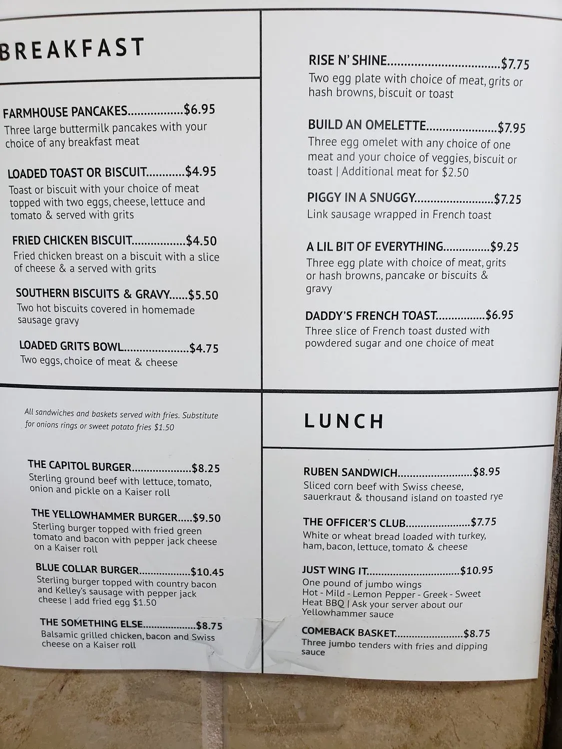 Menu 1