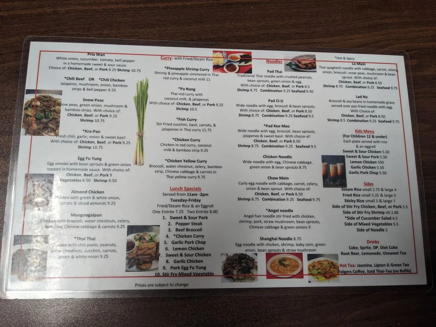 Menu 5