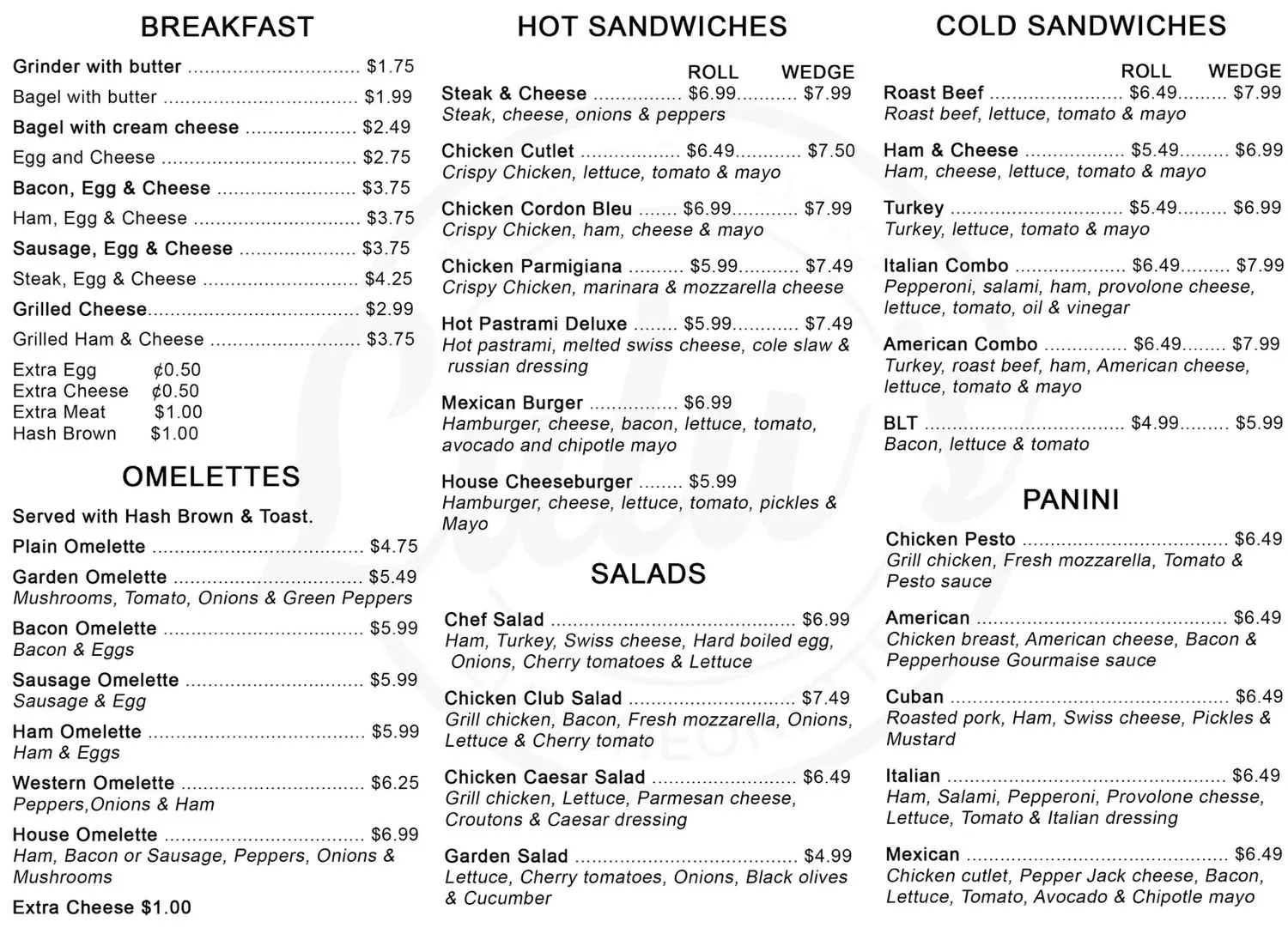 Menu 3