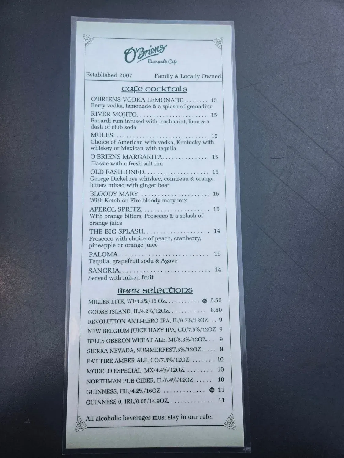 Menu 4