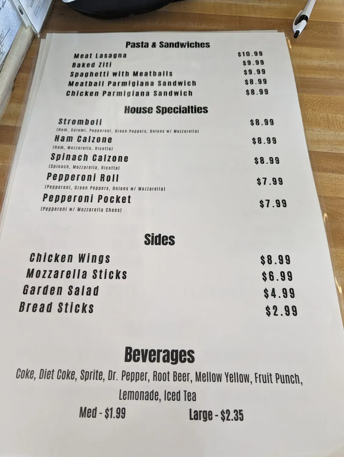 Menu 1