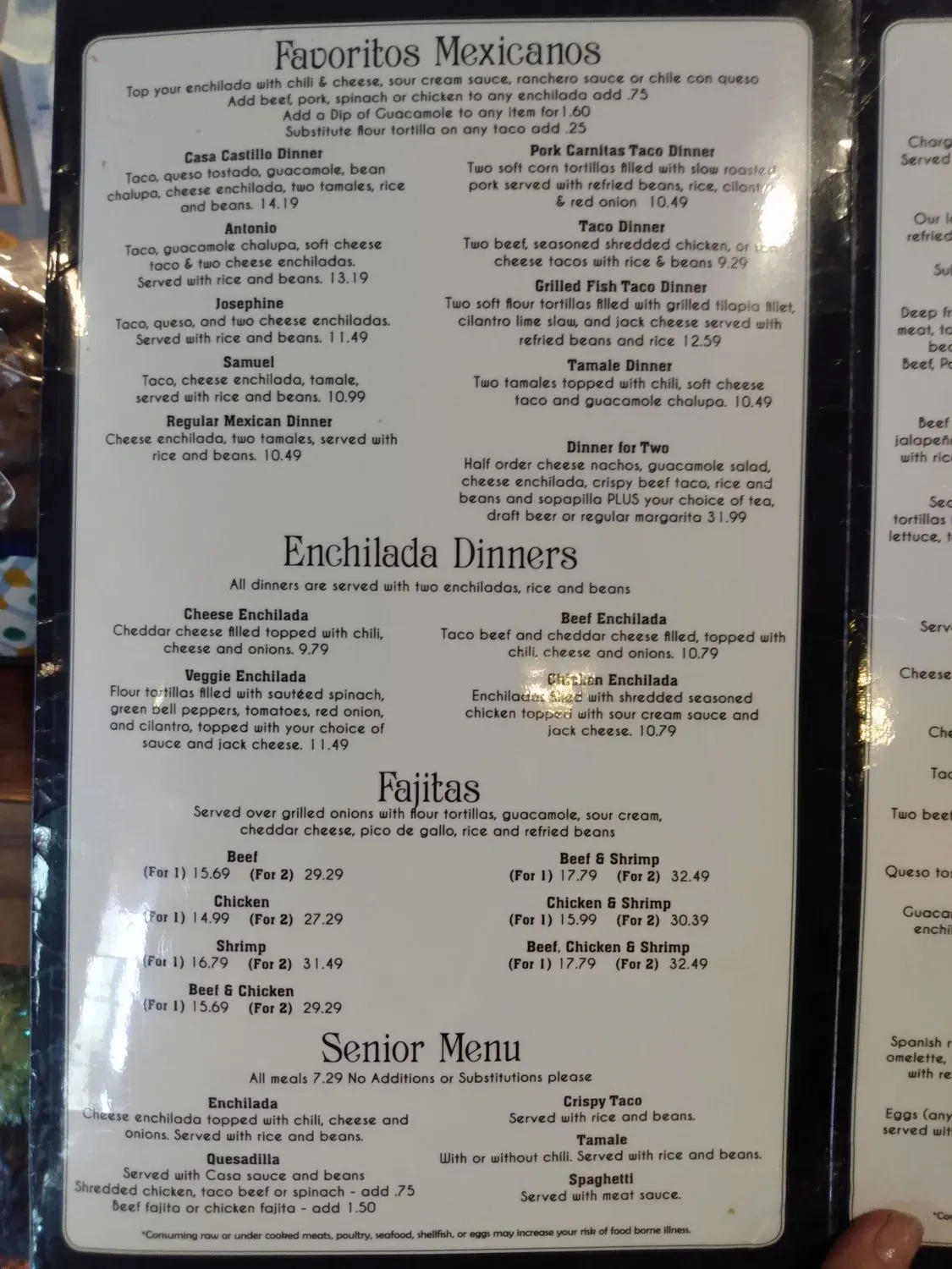 Menu 1