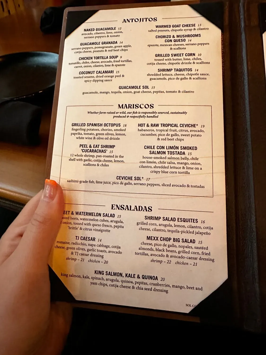 Menu 5