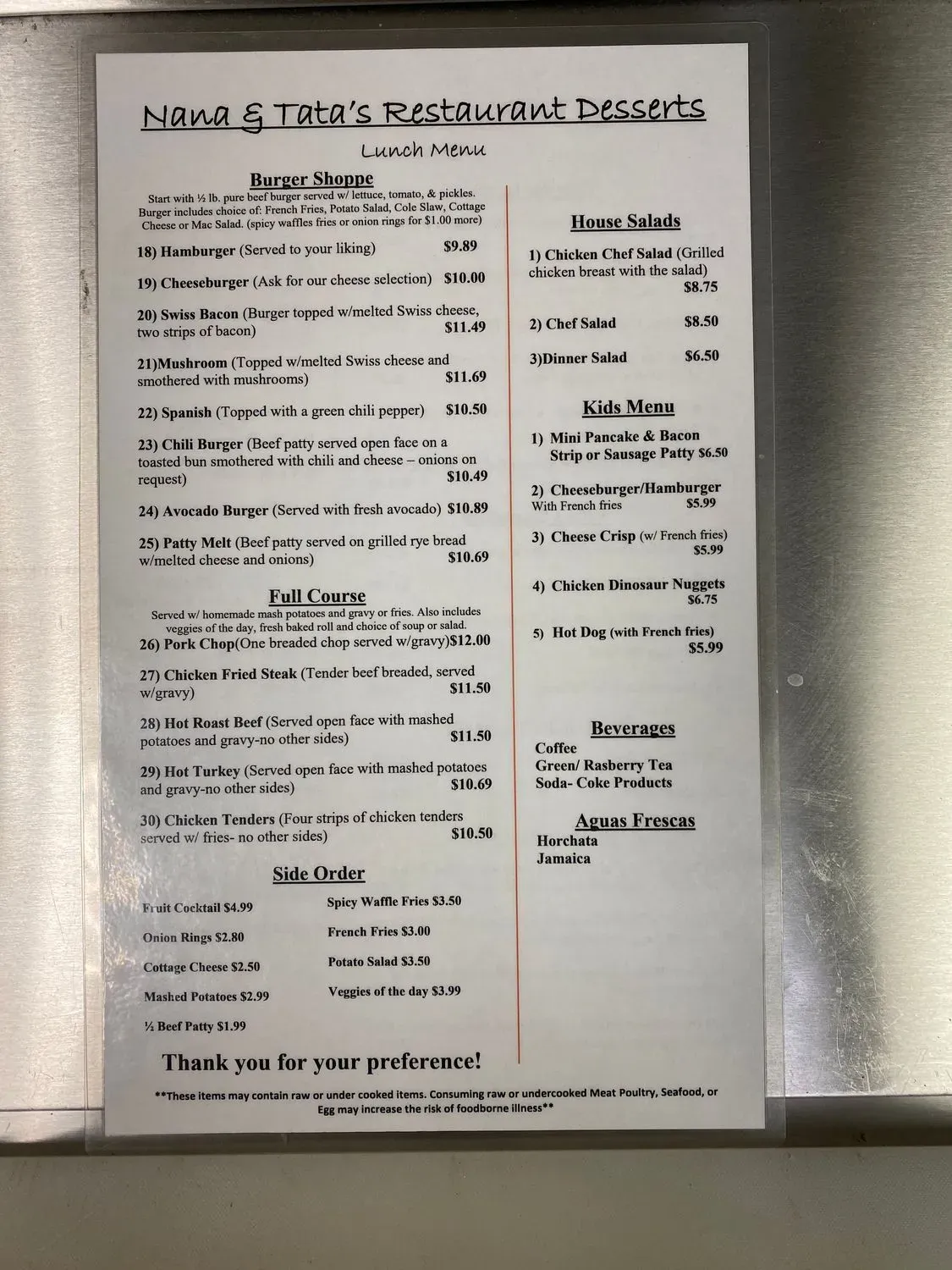 Menu 5