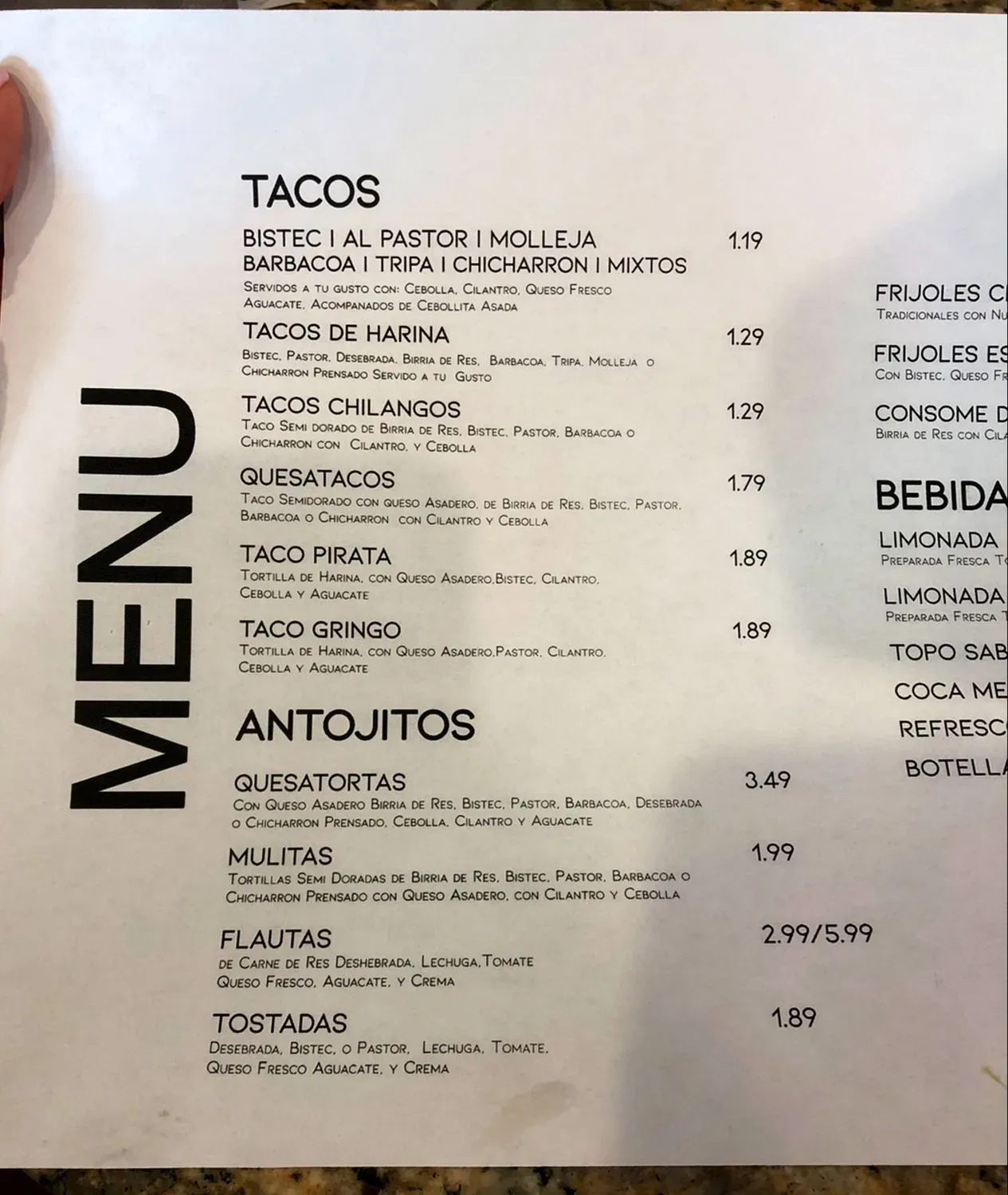 Menu 3