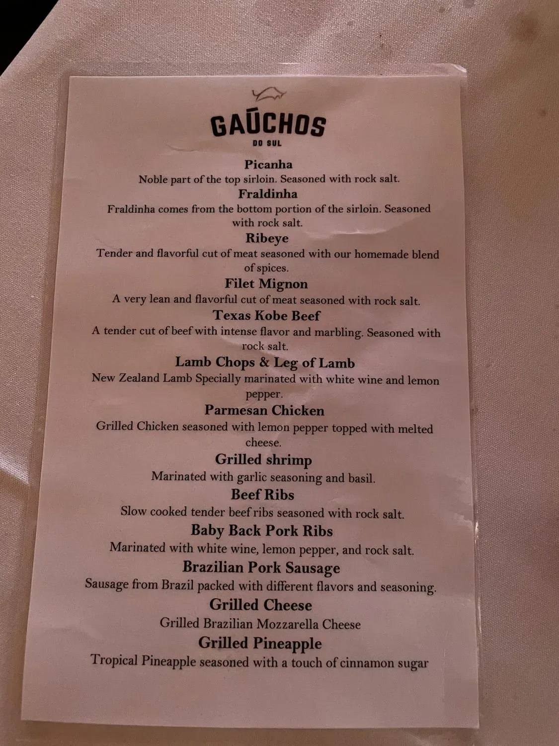 Menu 5