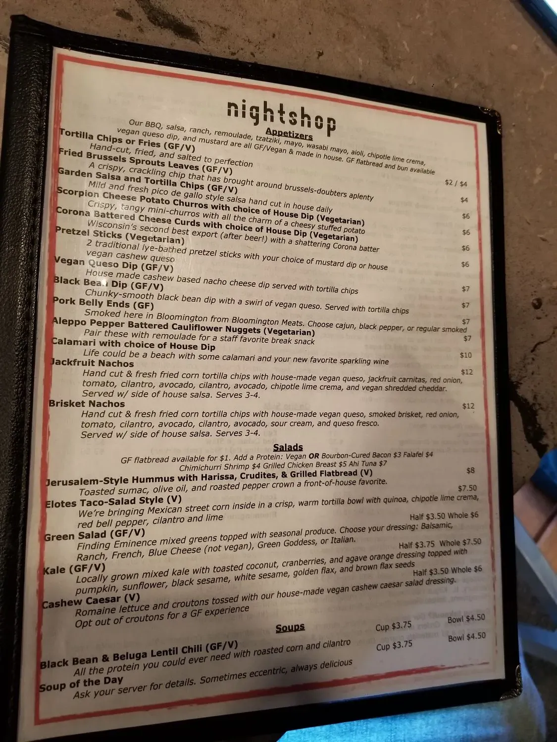 Menu 5