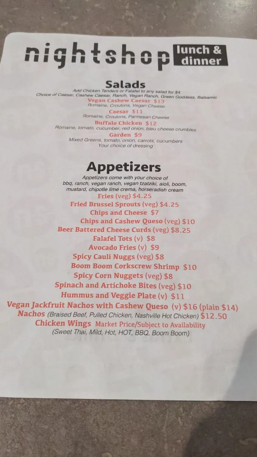 Menu 1