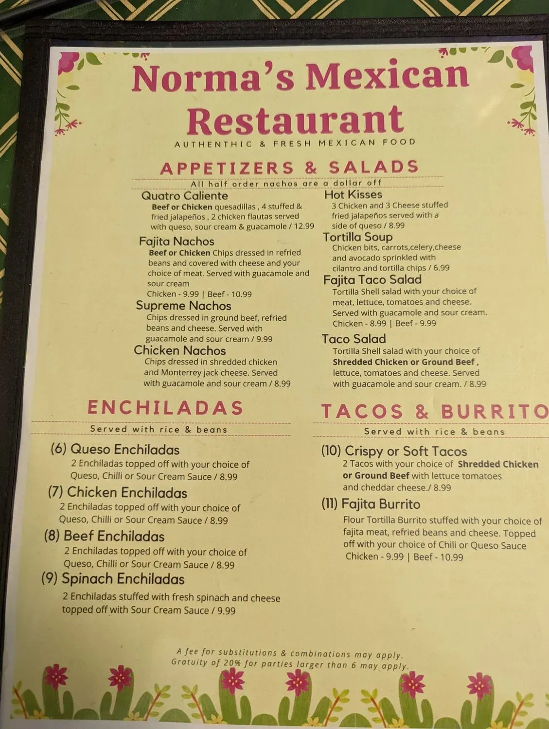 Menu 3