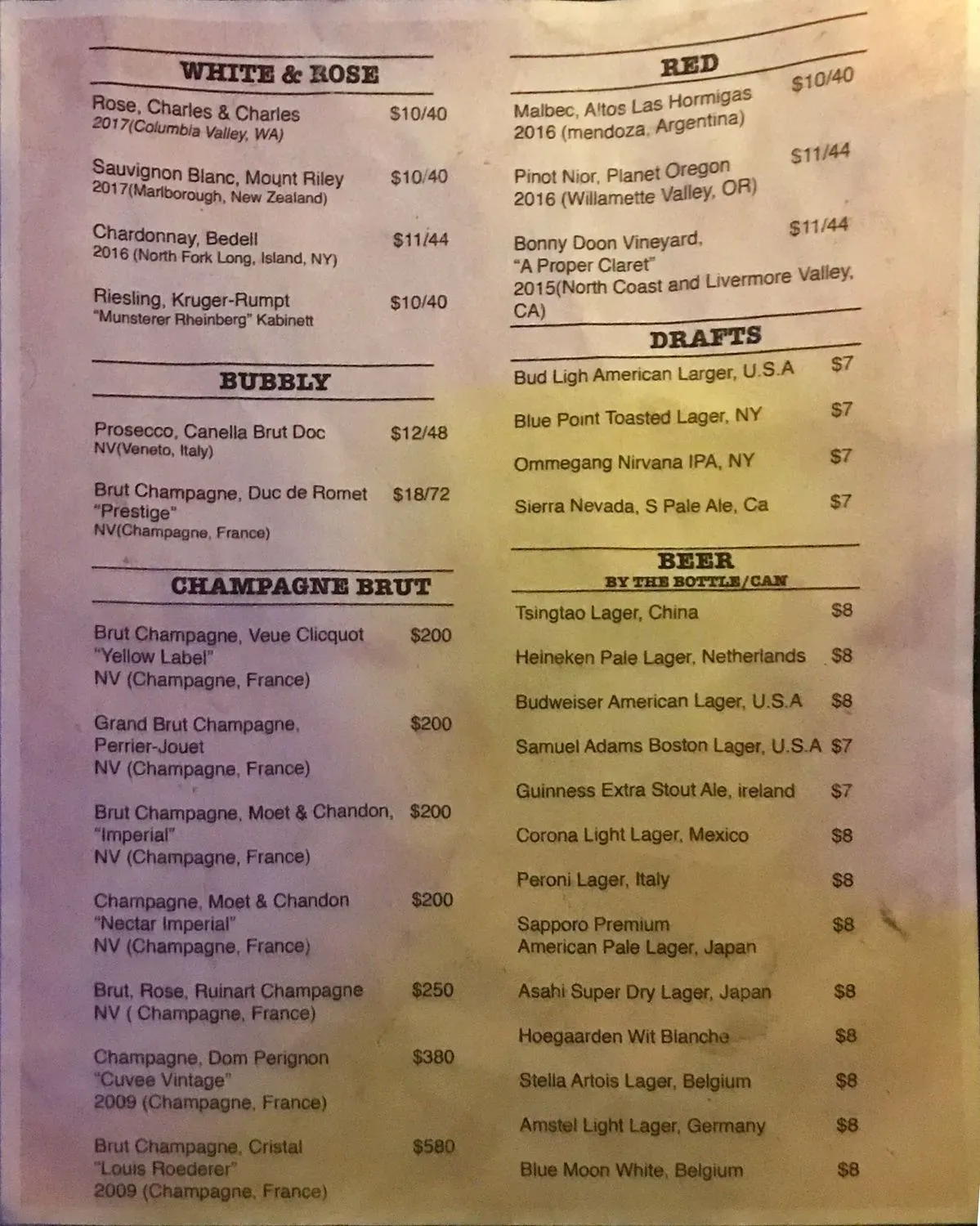 Menu 1