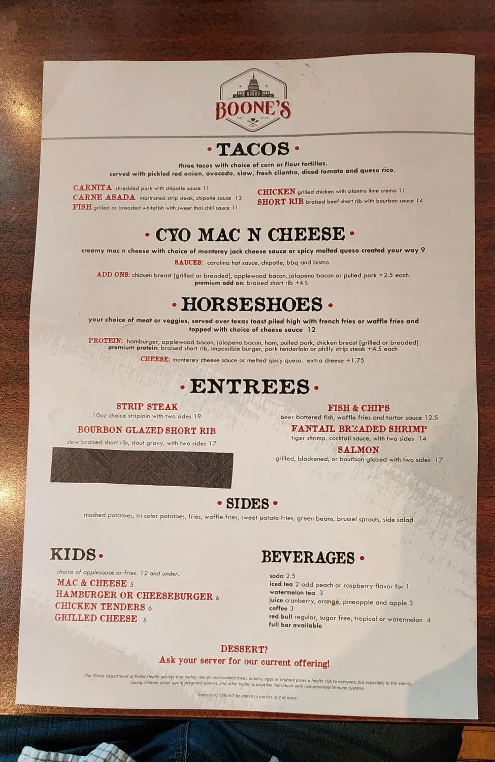 Menu 1