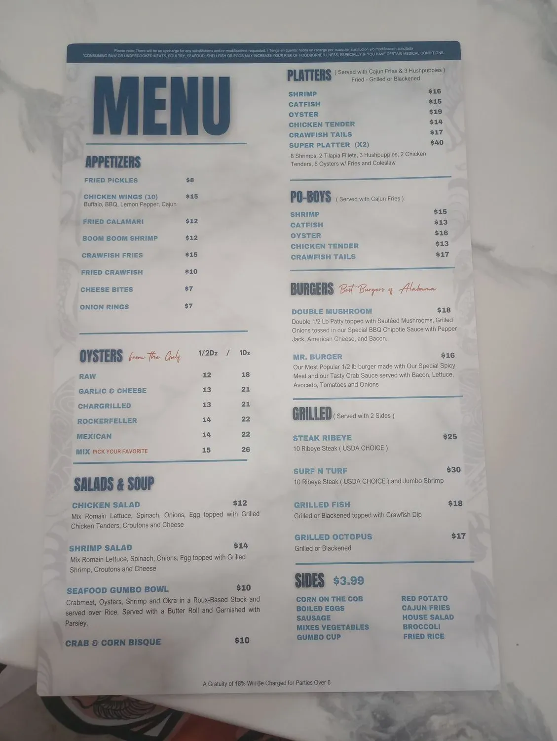 Menu 6