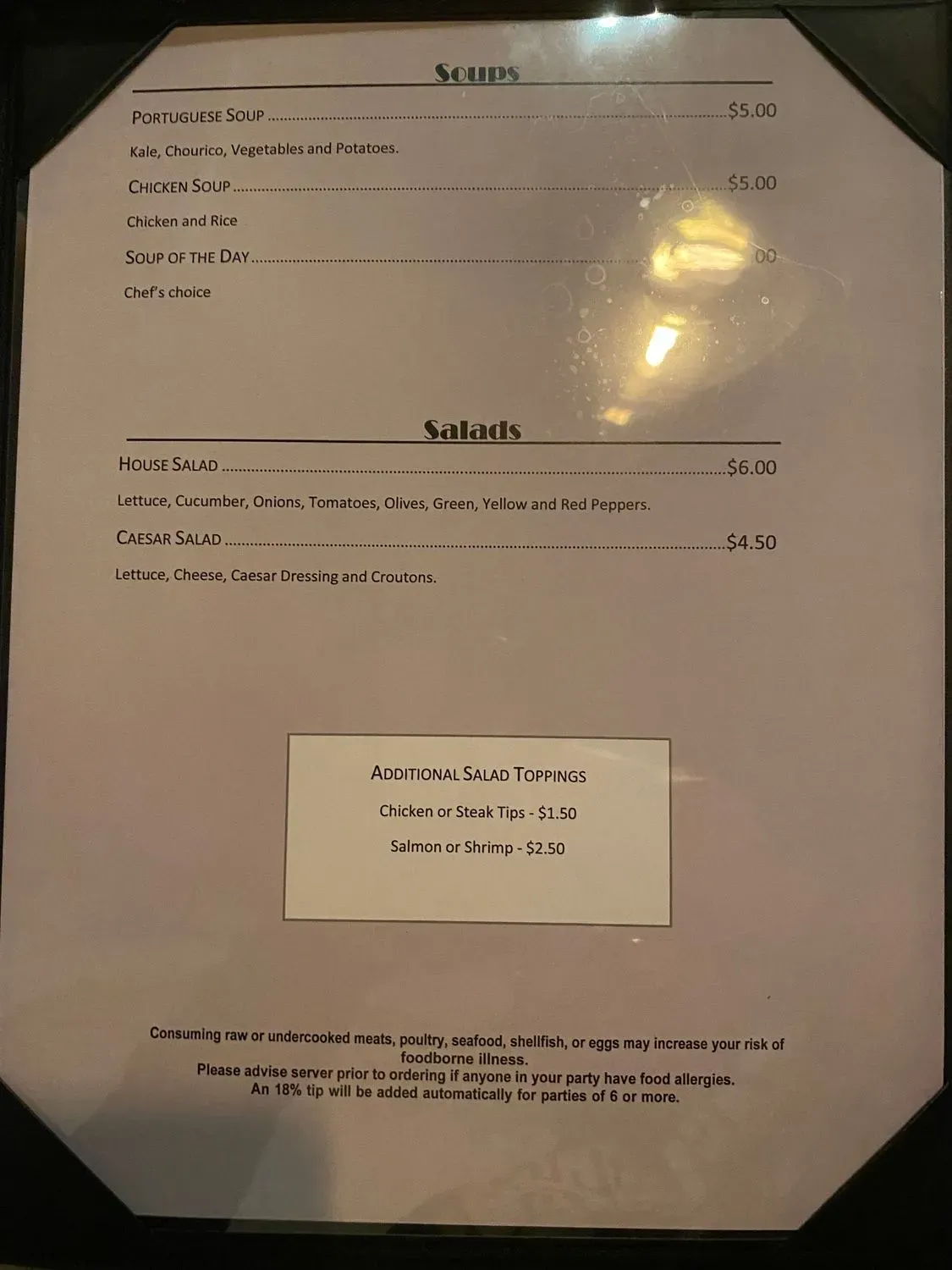 Menu 6