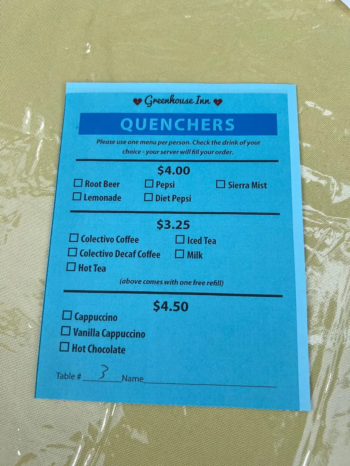 Menu 5