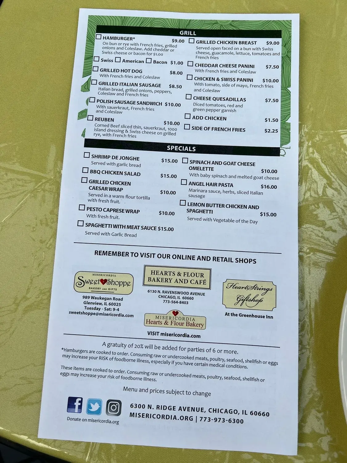 Menu 3