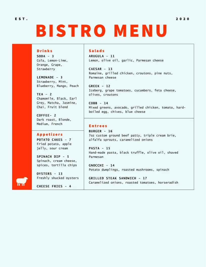 Menu 4