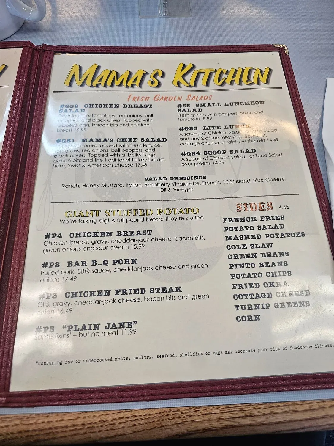 Menu 5