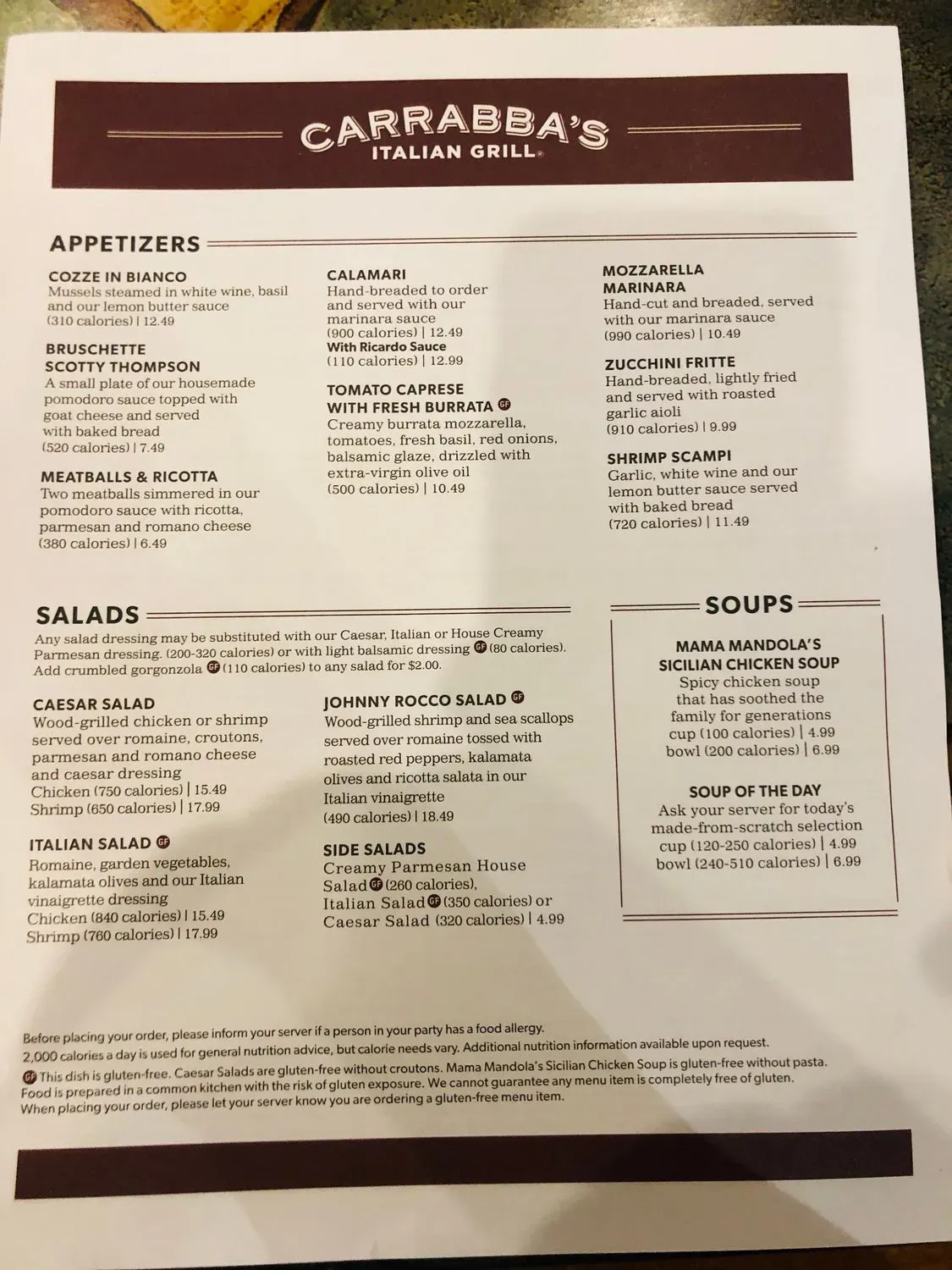 Menu 1