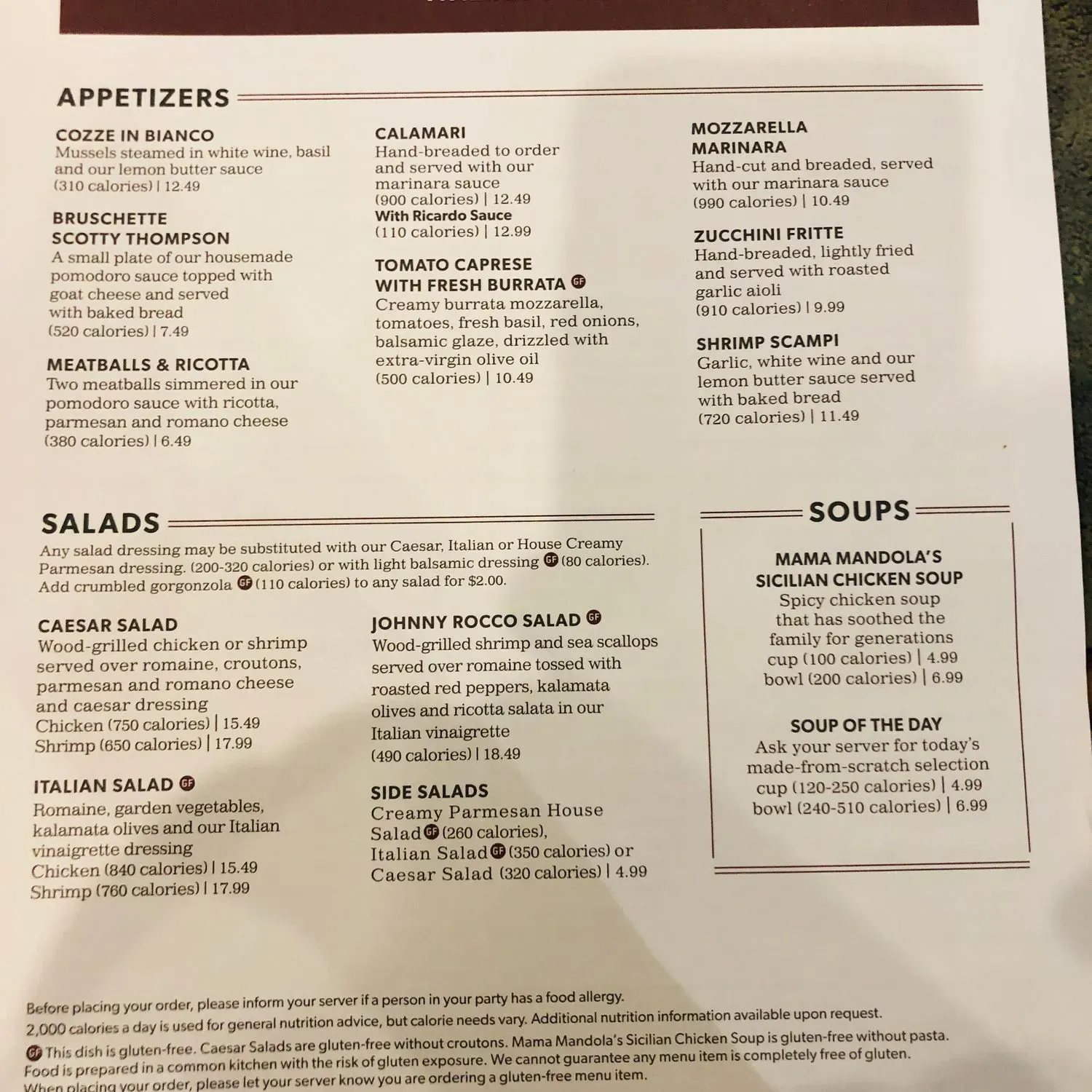 Menu 1