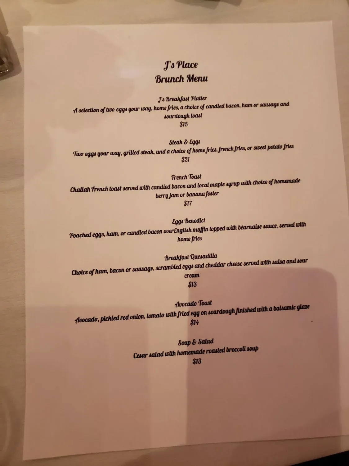 Menu 1