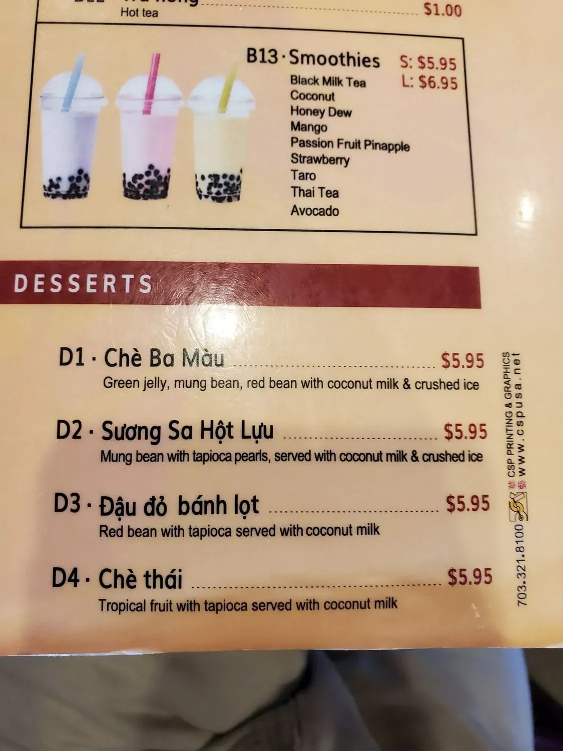 Menu 5