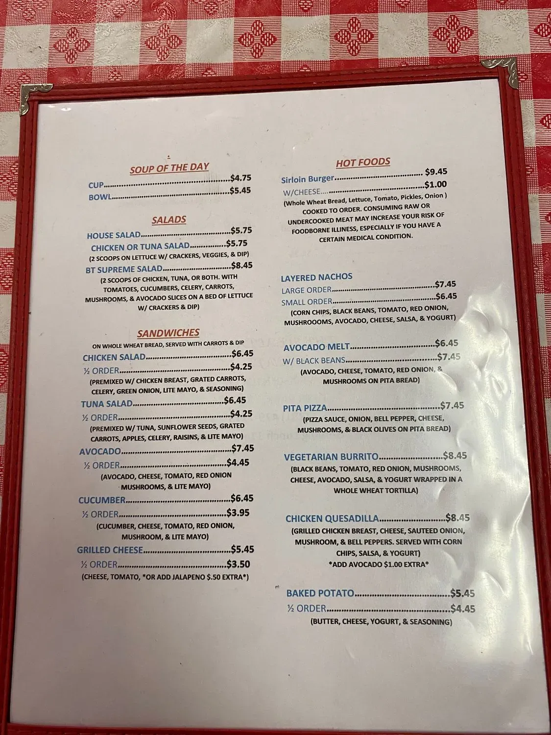 Menu 1