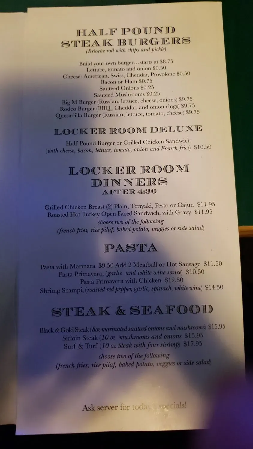 Menu 5