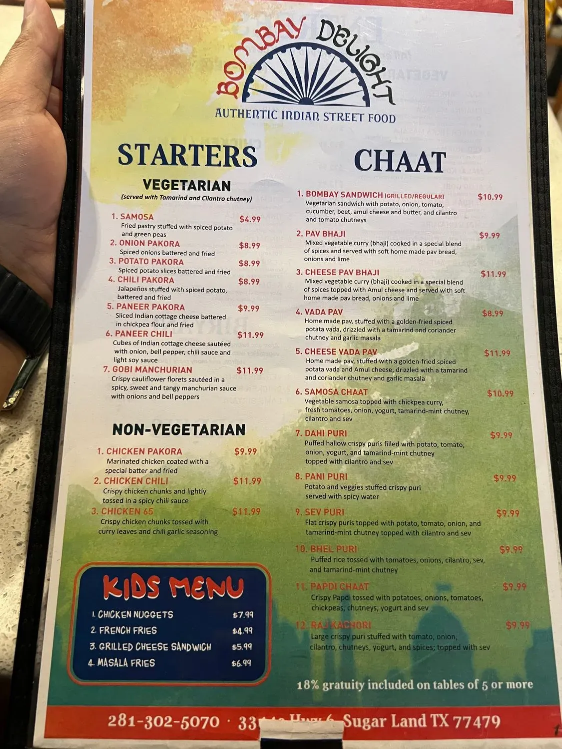 Menu 5