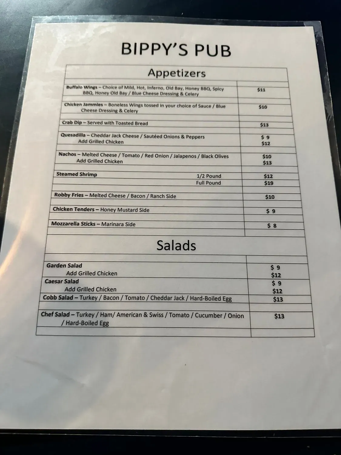 Menu 2