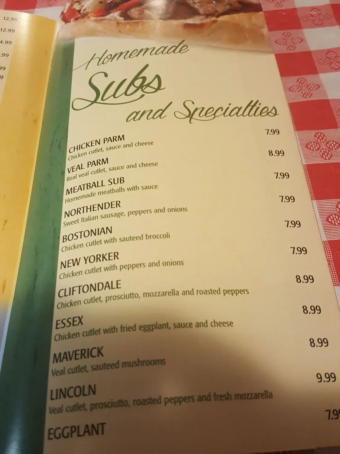 Menu 5