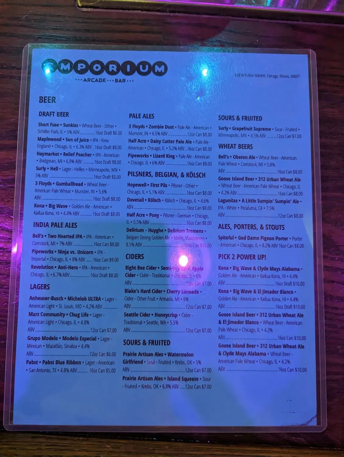 Menu 1